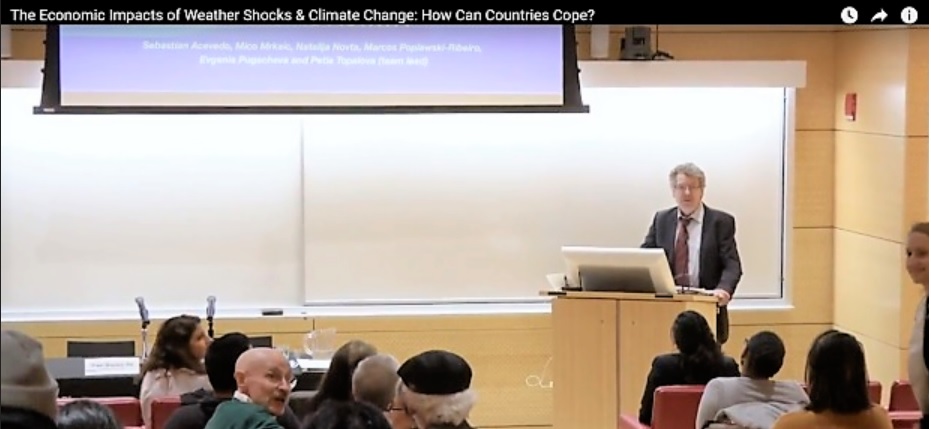 Professor Willi Semmler Economics of Climate Change Speaker Series, The New School, Schwartz Center for Economic Policy Analysis